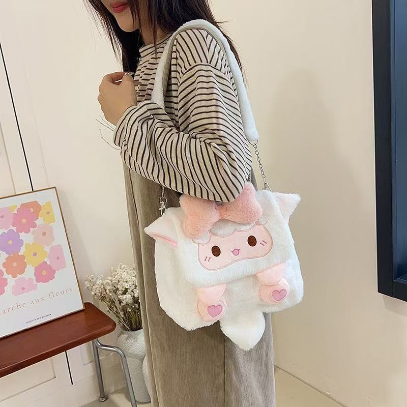 Plüss gyerek hátizsák állatmintás, könnyű és kompakt óvodába