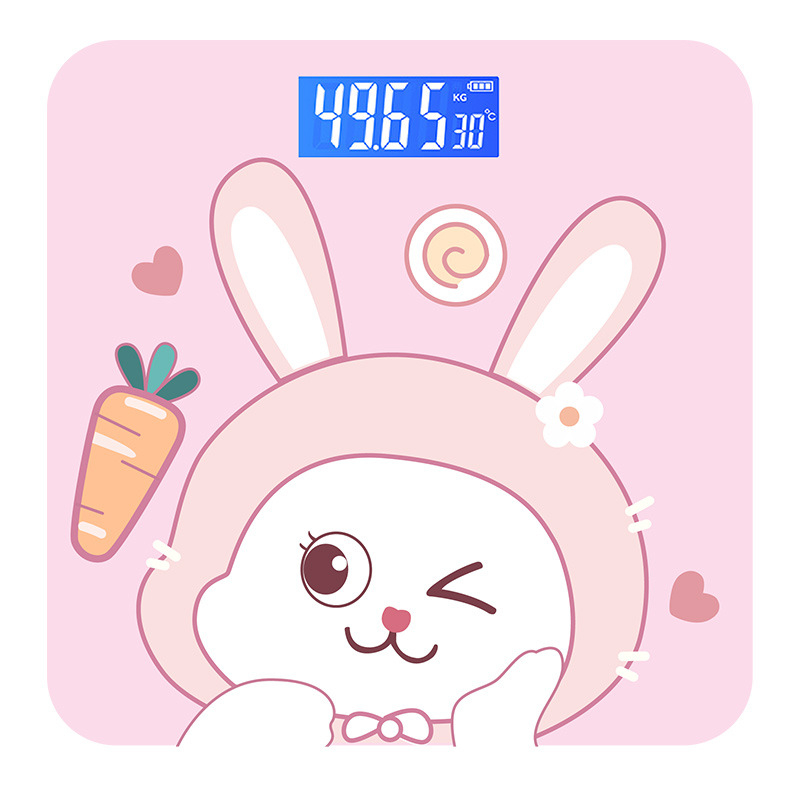 Háztartási használatra szánt súlymérő, Blue grapefruit márka, 180 kg teherbírás, elektronikus intelligens mérleg, dizájn: rajzfilm/koreai/aranyos