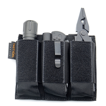 Taktikai tripla táras mellény 9 mm-es gyorskioldó hüvellyel, MOLLE-kompatibilis, 1000D nejlon, Tyco