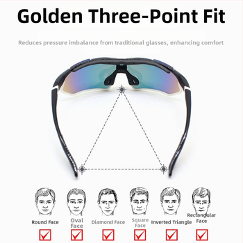 Polarizované cyklistické okuliare, TR-90, model Jh-129, vetruodolné, nastaviteľné nosné vankúšiky