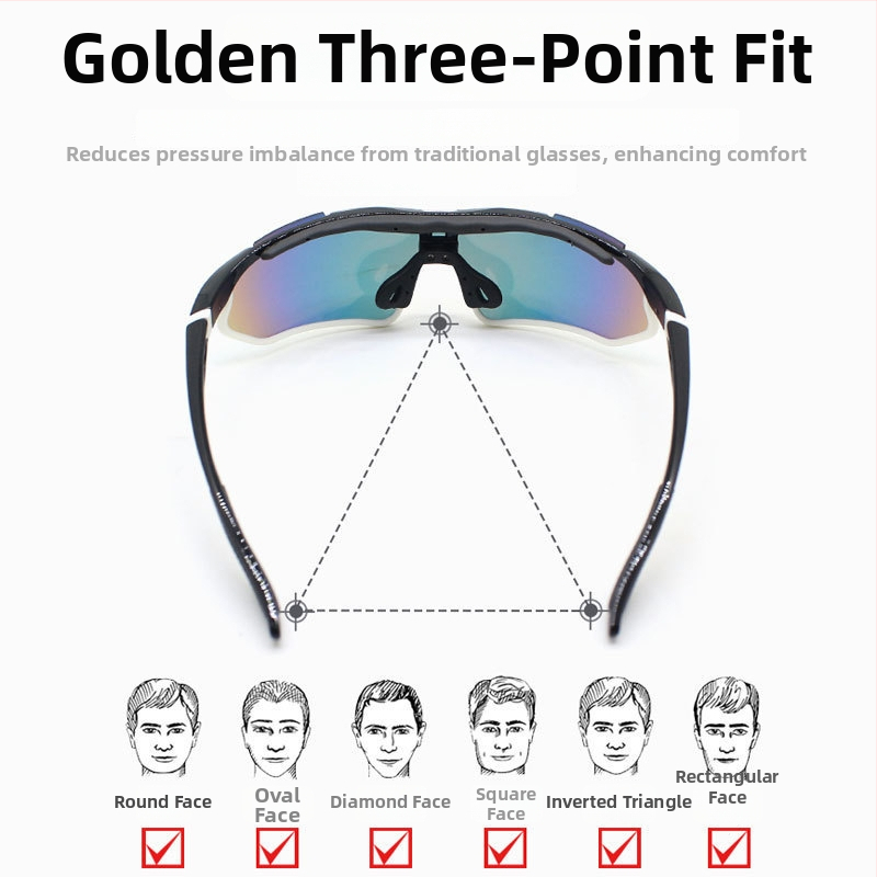 Polarizované cyklistické okuliare, TR-90, model Jh-129, vetruodolné, nastaviteľné nosné vankúšiky