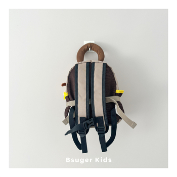 Uniszex nejlon óvodai hátizsák légpárnás pántokkal, modern és vagány mindennapi használatra, poliészter béléssel, 2025 ősz