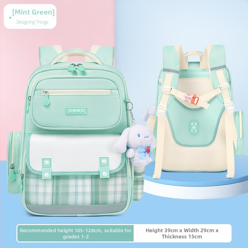 Ученическа раница за момичета, Oxford тъкан, голям капацитет, водоустойчива, класове 1-3-6