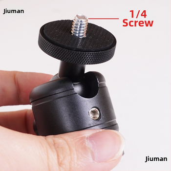 Μεταλλικό στήριγμα προβολέα οροφής με σφαίρα κεφαλής, καθολική ρύθμιση, βίδα τυπικού μεγέθους 1/4, 6 mm