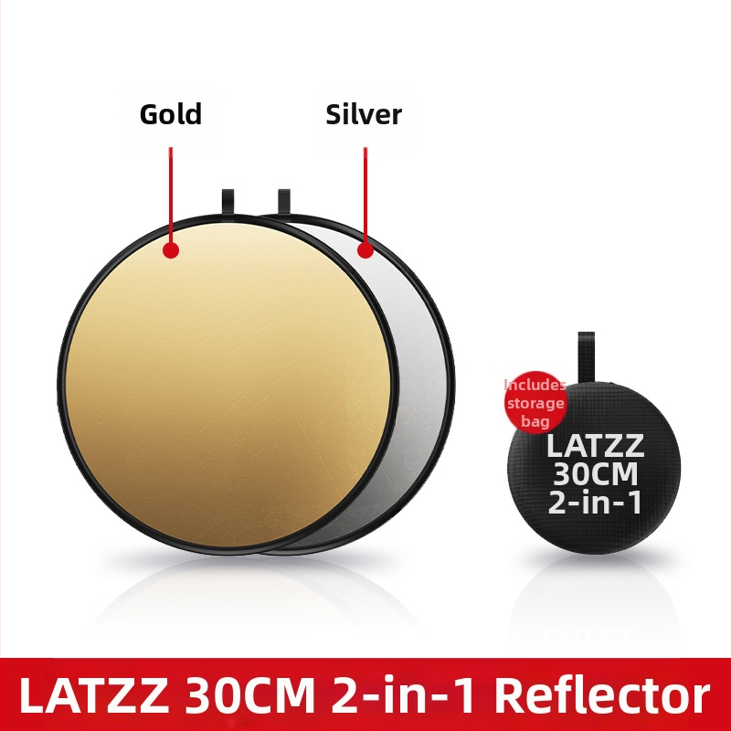 Prenosný skladací kruhový reflektor pre fotografovanie, 5 v 1, magnéziová zliatina, nosnosť 2–5 kg, hmotnosť 0,1 kg