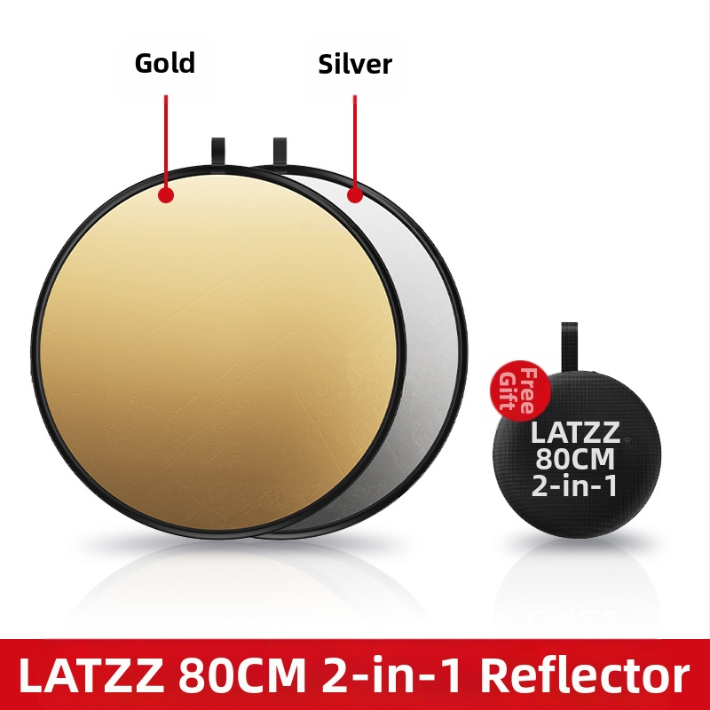 Prenosný skladací kruhový reflektor pre fotografovanie, 5 v 1, magnéziová zliatina, nosnosť 2–5 kg, hmotnosť 0,1 kg