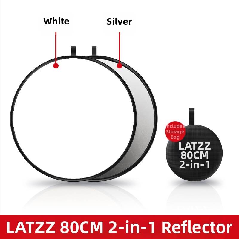 Prenosný skladací kruhový reflektor pre fotografovanie, 5 v 1, magnéziová zliatina, nosnosť 2–5 kg, hmotnosť 0,1 kg