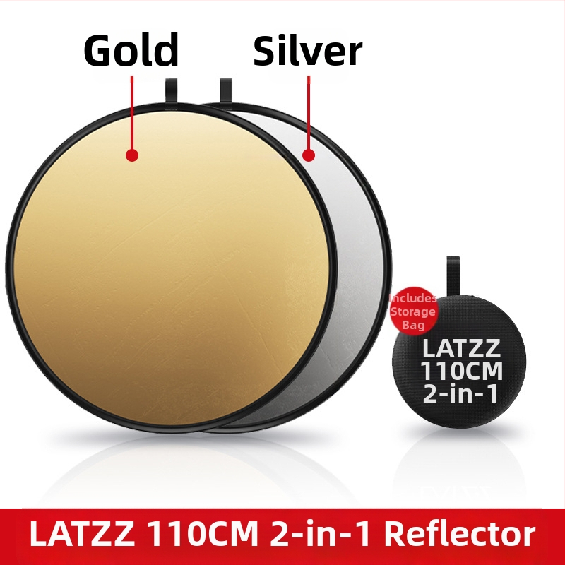 Prenosný skladací kruhový reflektor pre fotografovanie, 5 v 1, magnéziová zliatina, nosnosť 2–5 kg, hmotnosť 0,1 kg