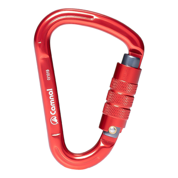 Canle aluminijski karabiner kruškolikog oblika, vijčano zaključavanje, nosivost 2800N, sigurnosni karabiner za planinarenje na otvorenom
