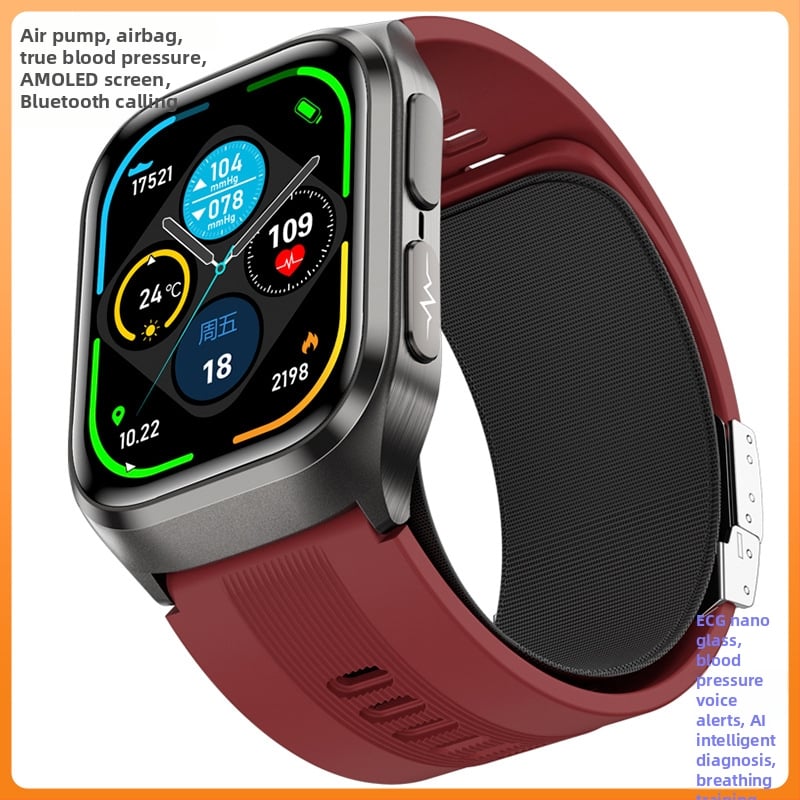 S17 AMOLED ceas inteligent cu ECG, tensiune arterială, NFC și monitorizare SpO2