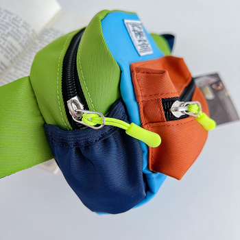 Dječja crossbody torba za outdoor putovanja – Unisex, vanjski najlon, unutarnja poliester podstava, jednobojni uzorak, otporna na habanje, smanjenje opterećenja