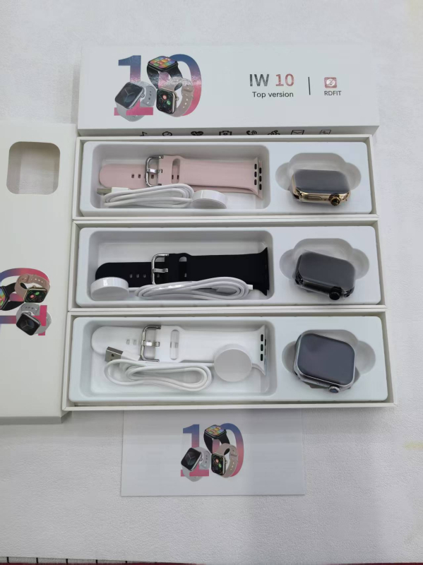 S10 IW10 pametni sat s AMOLED zaslonom, Bluetooth pozivi, praćenje zdravlja (otkucaji srca, krvni tlak, SpO2, san), silikon narukvica, bežično punjenje