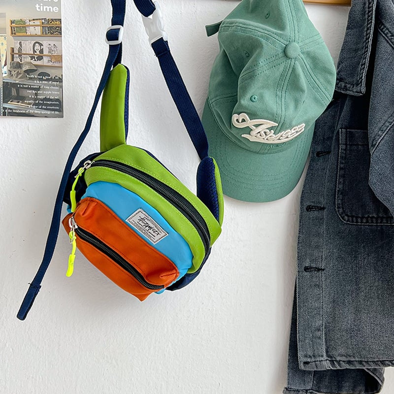 Dječja torba za prsa i crossbody – najlon, prozračna, otporna na habanje, smanjenje opterećenja, proljeće 2026, stil Modern Tide Cool, marka Chenyun