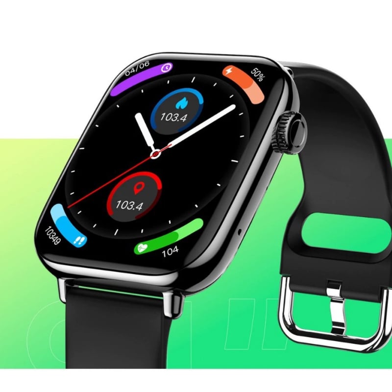 FT63 pametni sat s Bluetooth pozivima i glazbom, brojanje koraka, praćenje otkucaja srca, zasićenost krvi kisikom, praćenje sna (Otkucaji srca, Zasićenost kisikom, Praćenje sna, Brojanje koraka, Trajanje baterije 21 dan)