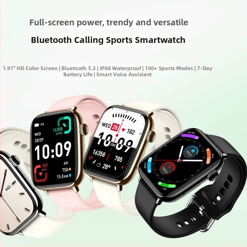 FT63 pametni sat s Bluetooth pozivima i glazbom, brojanje koraka, praćenje otkucaja srca, zasićenost krvi kisikom, praćenje sna (Otkucaji srca, Zasićenost kisikom, Praćenje sna, Brojanje koraka, Trajanje baterije 21 dan)