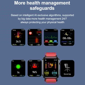 Ceas inteligent de sănătate – măsurare tensiune arterială, ECG, monitorizare ritm cardiac, monitorizare uric acid și lipide, monitorizare oxigen din sânge
