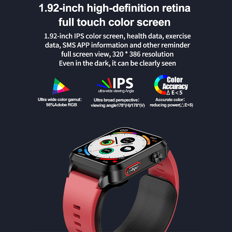 Ceas inteligent de sănătate – măsurare tensiune arterială, ECG, monitorizare ritm cardiac, monitorizare uric acid și lipide, monitorizare oxigen din sânge