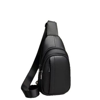 Muška kožna torbica preko ramena, Top Grain teleća koža, Lychee Grain koža, prozračna, antibakterijska, otporna na habanje, podstava od poliestera