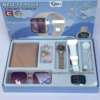 Pametni sat Neo18Plus s Bluetooth pozivima, praćenje srčanog ritma, mjerenje krvnog tlaka, zasićenost kisikom krvi, vodootporan.