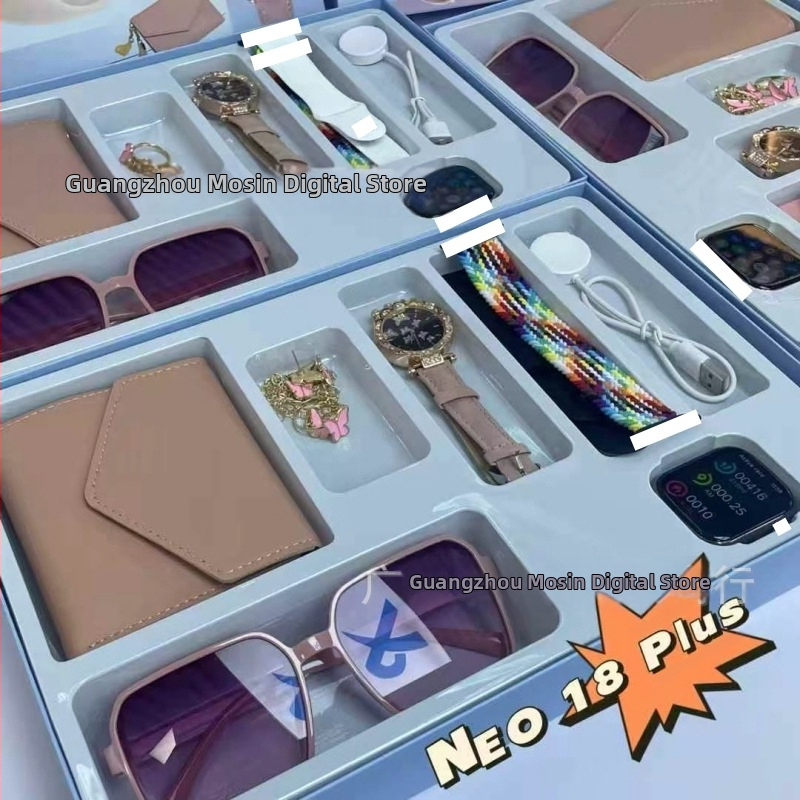 Pametni sat Neo18Plus s Bluetooth pozivima, praćenje srčanog ritma, mjerenje krvnog tlaka, zasićenost kisikom krvi, vodootporan.