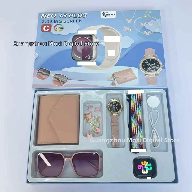 Pametni sat Neo18Plus s Bluetooth pozivima, praćenje srčanog ritma, mjerenje krvnog tlaka, zasićenost kisikom krvi, vodootporan.