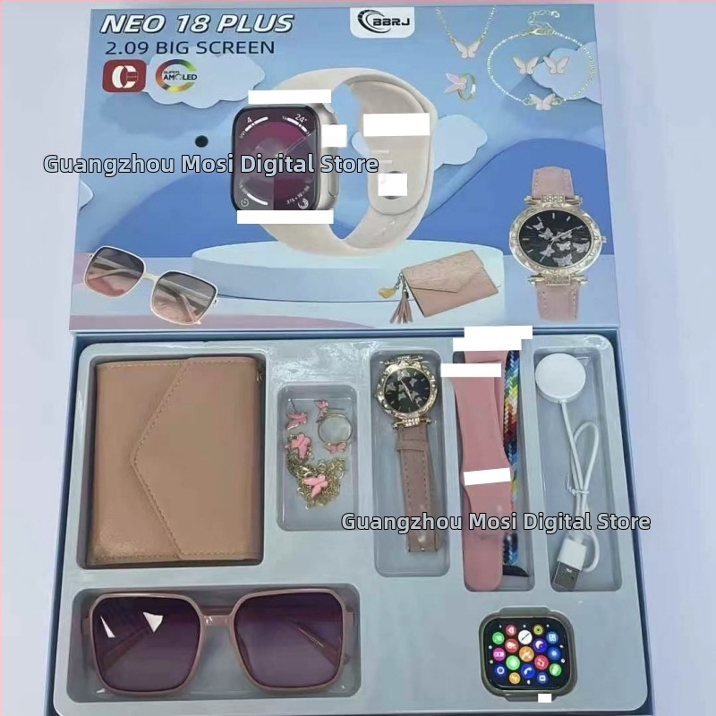 Pametni sat Neo18Plus s Bluetooth pozivima, praćenje srčanog ritma, mjerenje krvnog tlaka, zasićenost kisikom krvi, vodootporan.