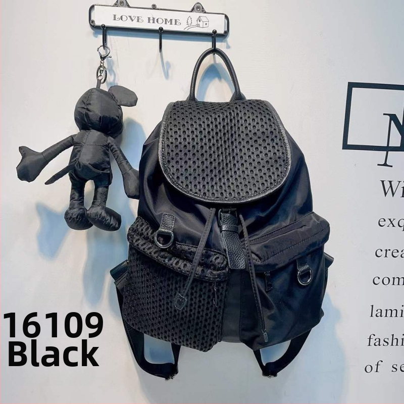 Traper ruksak s kapom na šnuru, otporan na habanje, jednobojni uzorak, ulični stil, Baby Heart