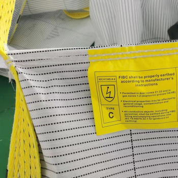 Kontejnerska torba od Kraft papira i plastične tkanine, vodljiva antistatistička, nosivost 15–40 t, otisak logotipa