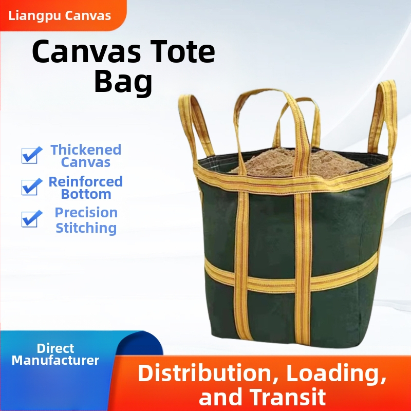 Plátená štvorcová tonová taška, zosilnená a odolná voči oderu