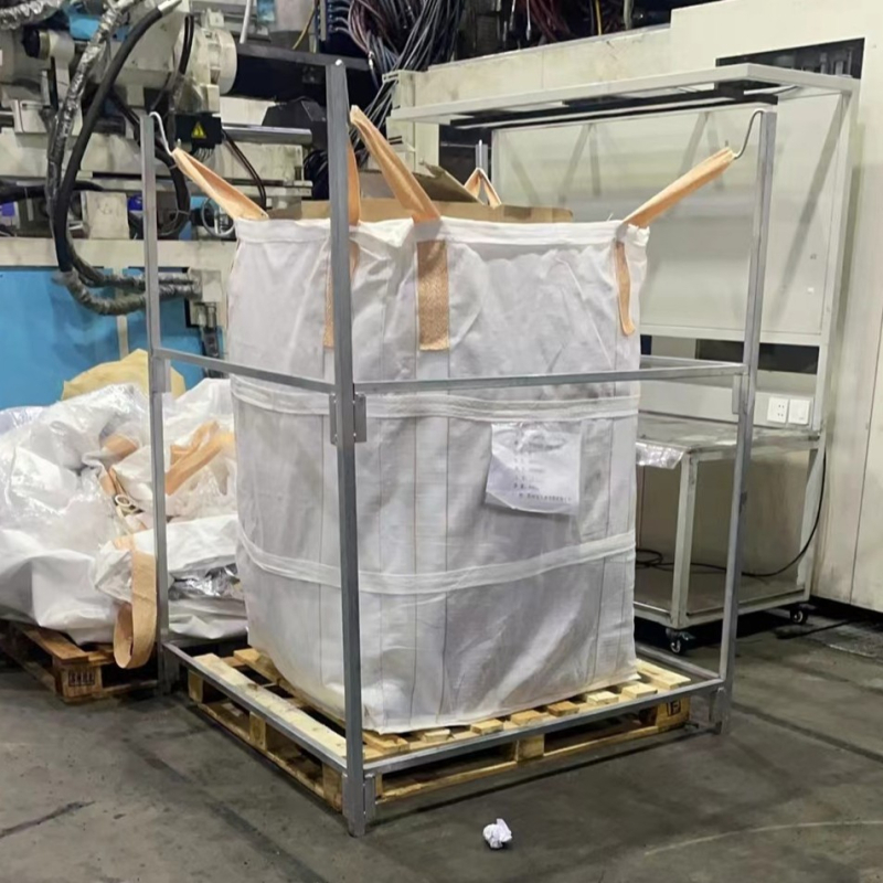 Geantă rotundă pentru ambalaje cu buzunare mobile detașabile și cadru de susținere din cauciuc