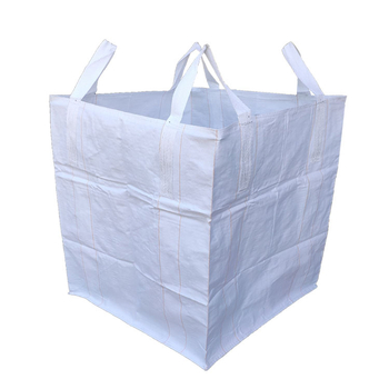 Bijela bulk vreća s velikim otvorom i plosnatim dnom, nosivost 1–1,3 tona, za kontejnere i podizanje paleta, Bridge Pre-Stress Space Bag