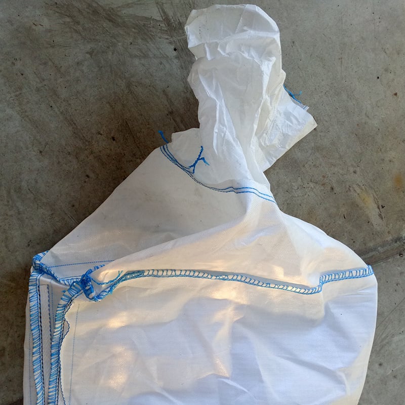 Korištena ton vreća, PP tkanina vreća, 160–180 µm, nosivost 1000–2000 kg, bez tiska, space bag