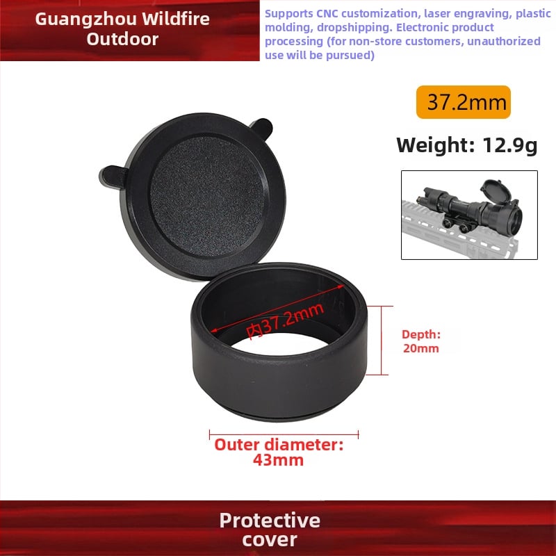 Защитен капак за фенерче съвместим с T1/T2/X300V/X400V/SRO/MRO, пластмасов, силово управление