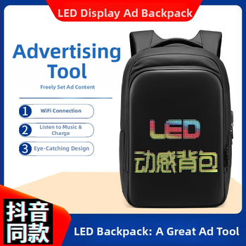 Pametni LED ruksak s kapacitetom 20–35 L, vodootporan Oxford materijal, pogodan za 15,6-inčni laptop, unisex gradski i outdoor ruksak