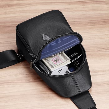 Emperor Paul muška chest bag od prave kože, top-grain kravlje kože, vodootporna, model 203078