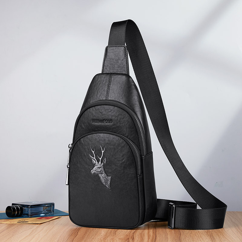 Emperor Paul muška chest bag od prave kože, top-grain kravlje kože, vodootporna, model 203078