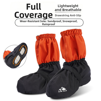 Kerékpározáshoz és túrázáshoz készült cipővédők, sár- és szennyeződés elleni védelemmel — nylon + poliészter; általános használat