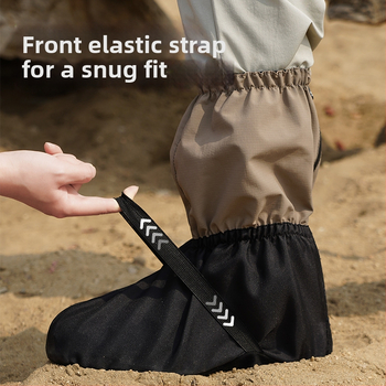 Kerékpározáshoz és túrázáshoz készült cipővédők, sár- és szennyeződés elleni védelemmel — nylon + poliészter; általános használat