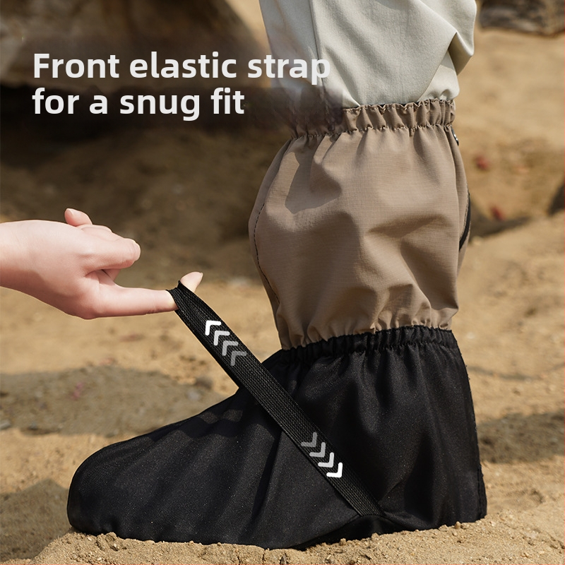 Kerékpározáshoz és túrázáshoz készült cipővédők, sár- és szennyeződés elleni védelemmel — nylon + poliészter; általános használat