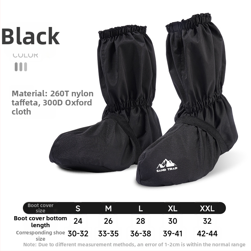 Kerékpározáshoz és túrázáshoz készült cipővédők, sár- és szennyeződés elleni védelemmel — nylon + poliészter; általános használat