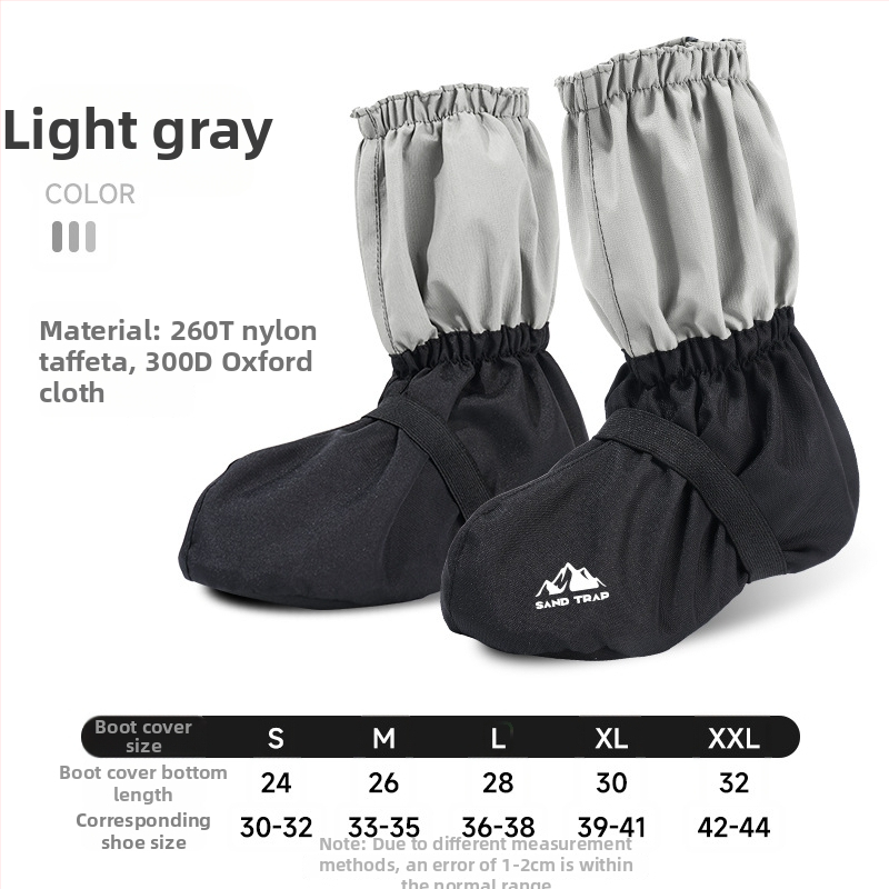 Kerékpározáshoz és túrázáshoz készült cipővédők, sár- és szennyeződés elleni védelemmel — nylon + poliészter; általános használat