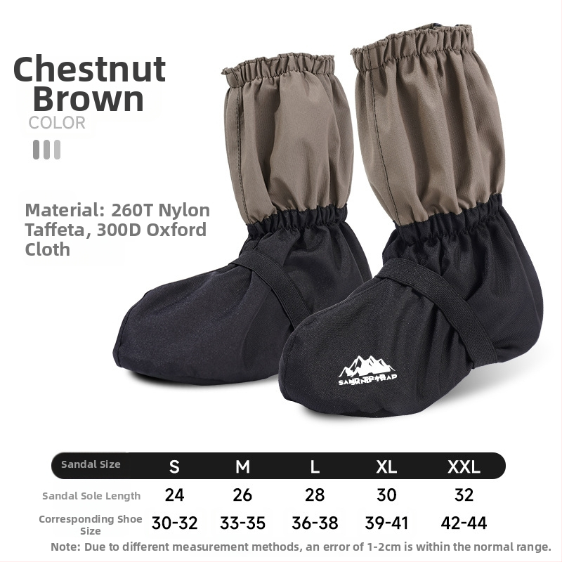 Kerékpározáshoz és túrázáshoz készült cipővédők, sár- és szennyeződés elleni védelemmel — nylon + poliészter; általános használat