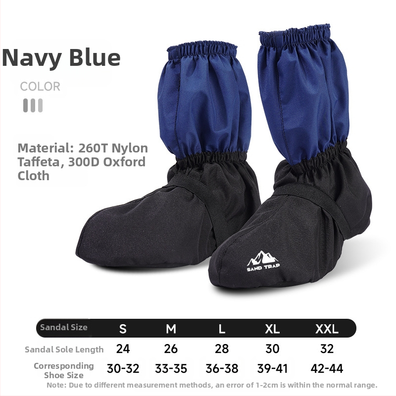 Kerékpározáshoz és túrázáshoz készült cipővédők, sár- és szennyeződés elleni védelemmel — nylon + poliészter; általános használat