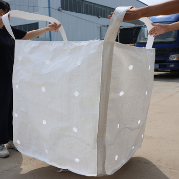 PP tkan ton vreća, nosivost 1000–2000 kg, kontejner vreća za cement i mort, s logotipom