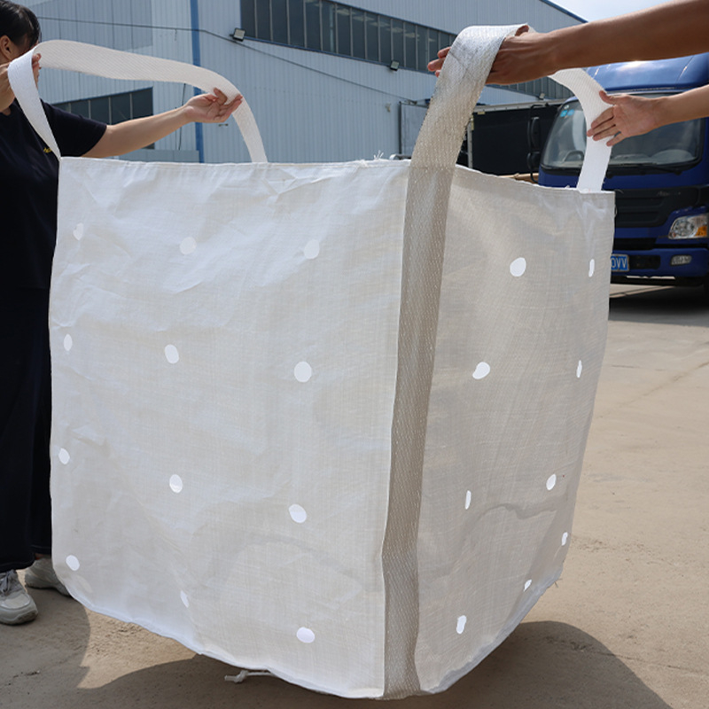 PP tkan ton vreća, nosivost 1000–2000 kg, kontejner vreća za cement i mort, s logotipom