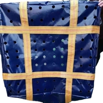 Rongsheng Geantă container pătrată pentru pește, portabilă, perforată pentru scurgere, reutilizabilă, cu opțiune de personalizare a procesării