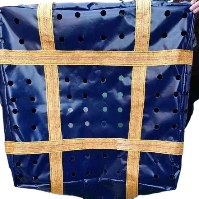 Rongsheng Geantă container pătrată pentru pește, portabilă, perforată pentru scurgere, reutilizabilă, cu opțiune de personalizare a procesării