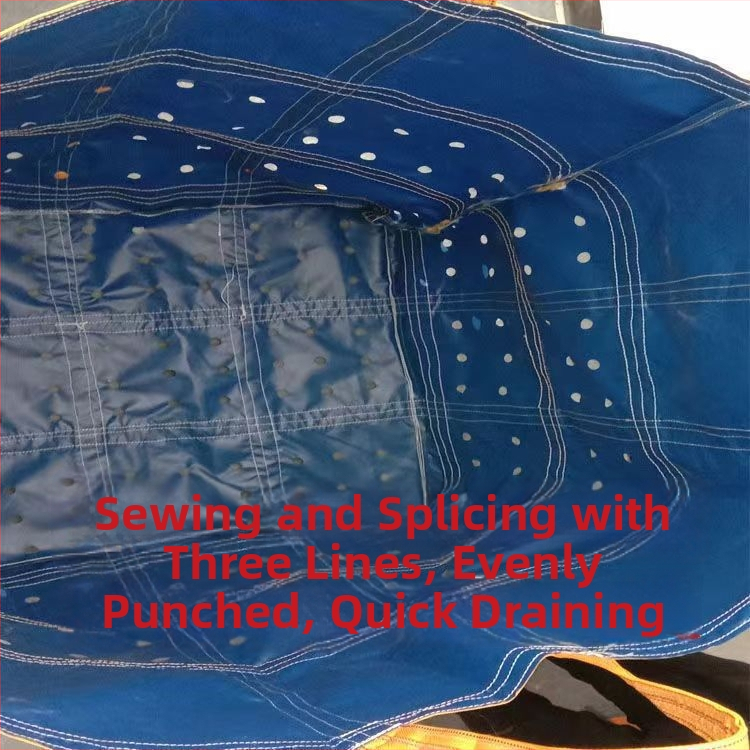 Rongsheng Geantă container pătrată pentru pește, portabilă, perforată pentru scurgere, reutilizabilă, cu opțiune de personalizare a procesării