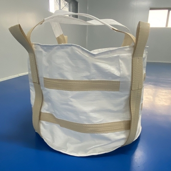 PP szövött konténertáska csőanyaggal, nyomtatott logóval, 2000 kg teherbírás