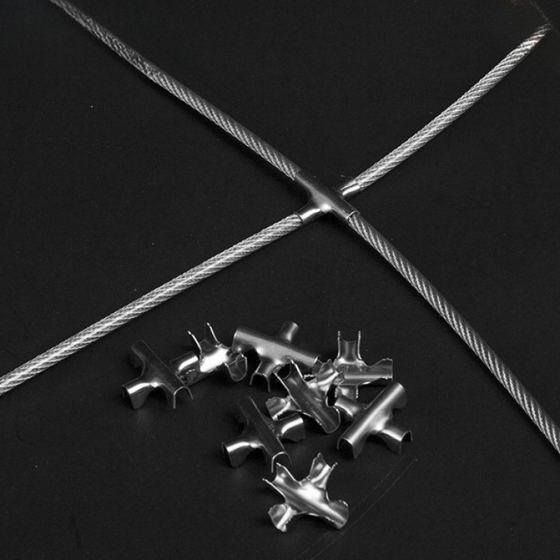 Διασταυρούμενο κούμπωμα για κρυφή προστατευτική δίκτυο - εξάρτημα στερέωσης με ατσάλινο σύρμα